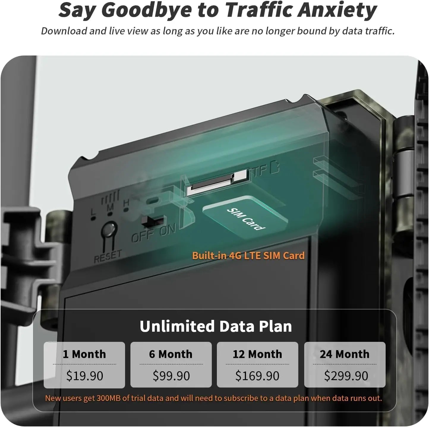 Cellular Trail Cameras 3rd Gen with Live Streaming