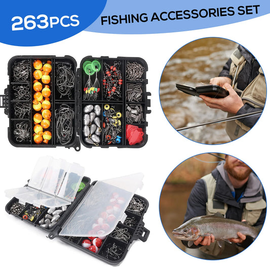 263pcs Fishing Accessories Set