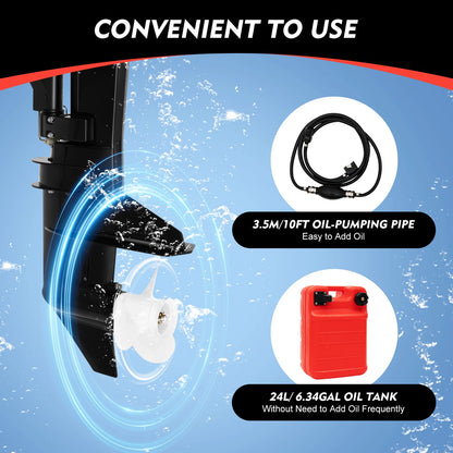 12HP Aluminum Outboard Motor