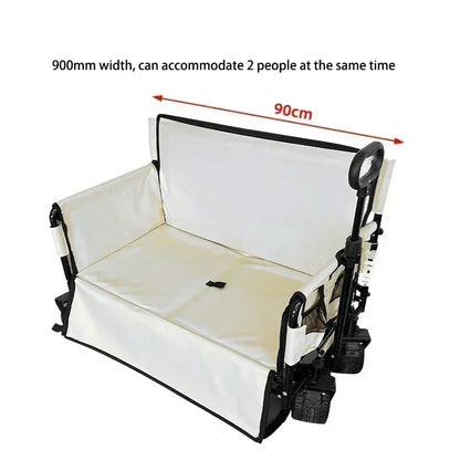 Outdoor camping cart, camping trailer, foldable stall, small cart, hand pulled travel camping picnic cart