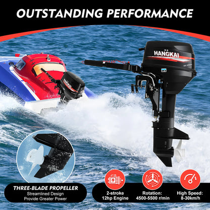 12HP Aluminum Outboard Motor