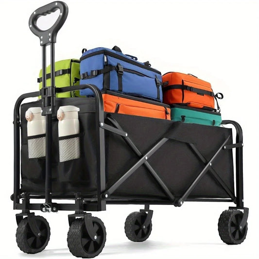 Foldable Heavy Duty Wagon Cart with All-Terrain Wheels