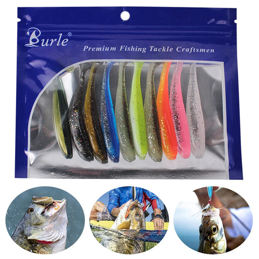 10Pcs 9cm Fishing Soft Lure